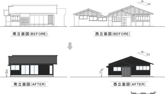 下北山村の古民家リノベーション工事 図面
